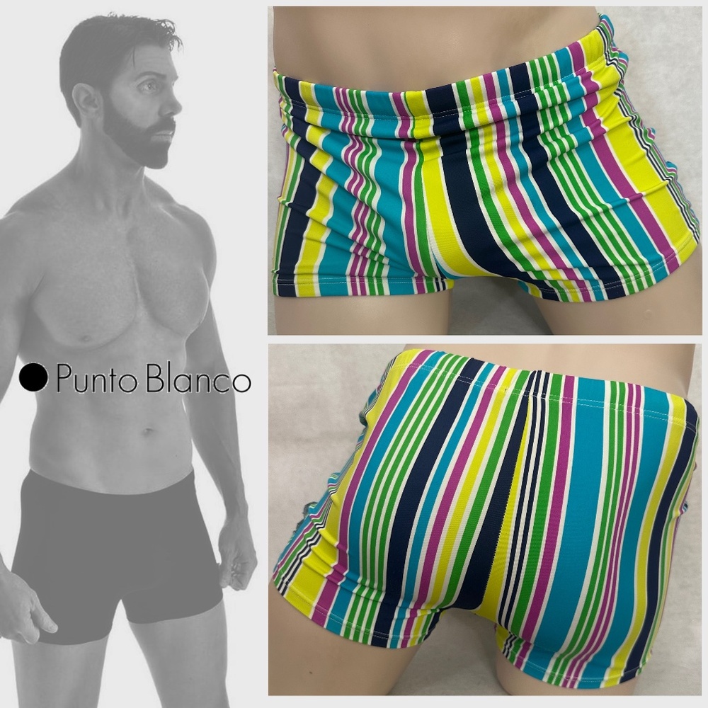 Punto Blanco Square Cut Swimsuit Medium 32-40" waist Gently worn 80% polyamide